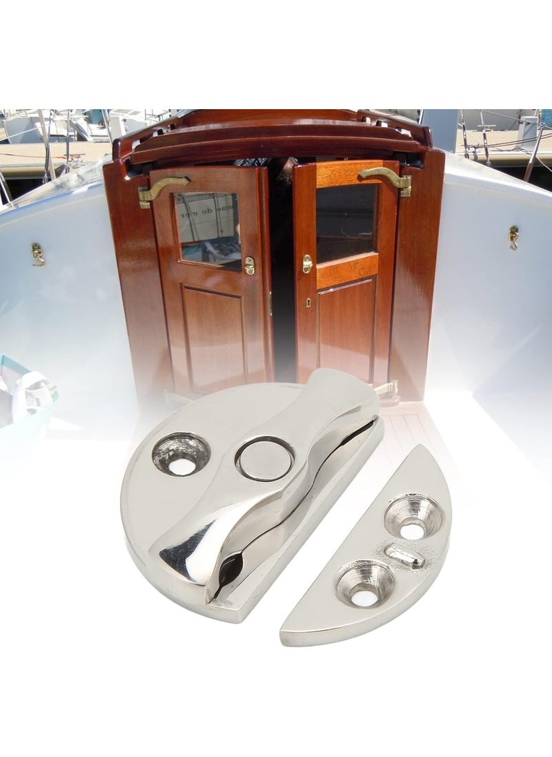 Tefola Boat Cabinet Latch Boat Door Catch Latch Round 45mm 180 Rotation 316 Stainless Steel Universal for Marines Yachts  - Image 5