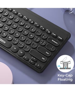 JERTECH Jertech DK500 USB Mini Silent Keyboard , Wired Office Comfort keyboard - 78 Slim Round keycap - Arabic & English | Pink  - Image 3