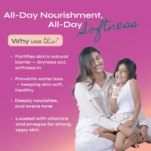 Tikitoro Kids Soothing Body Lotion | Pediatrician Approved | Moisturizes, Soothes & Nourishes Skin |100% Vegan with Avocado, Cocoa Butter, Kashmiri Saffron Extract |Daily Use (Age: 4+ Years) (300 x 1) - Image 3