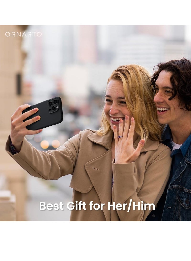 Raxoom Compatible with iPhone 15 Pro Max Case Shockproof with 2pcs Screen Protectors, Waterproof Liquid Silicone Rubber Full Cover Protective Case for iPhone 15 Pro Max 6.7 inch-Black - Image 3