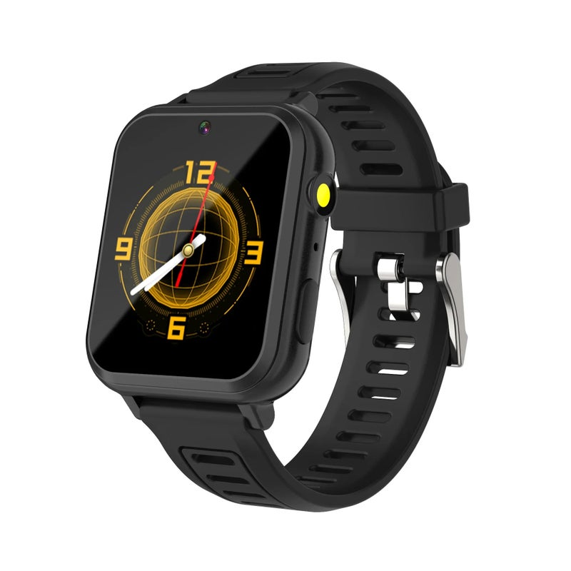 FUYUN Children's Wristwatch 24 Games Kids Smart Watch Music Play Pedometer Tracker Time Display Video Audio Record Torch Smartwatch, black 1814620 - Image 1