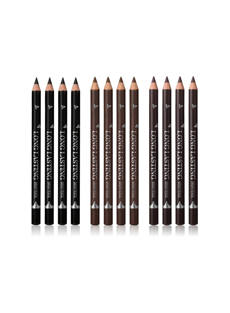 Mn Eyebrow Pencil Black Color set of 12 - Image 4