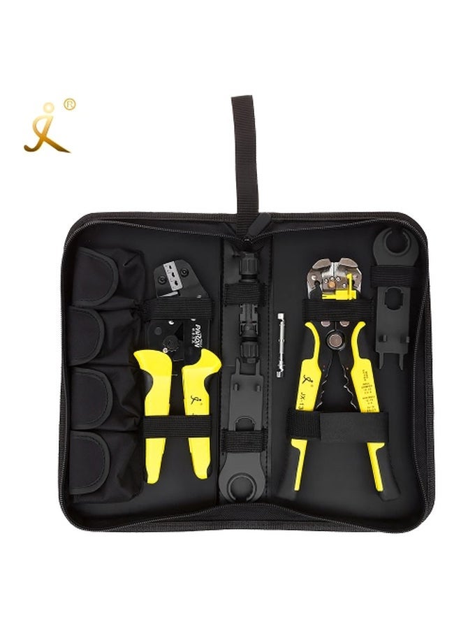 NIBEMINENT Solar Panel Stripper Crimping Pliers Yellow/Black - Image 2