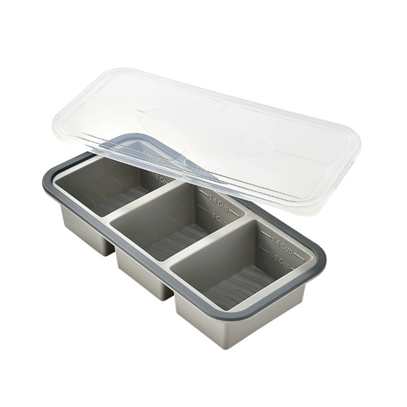 Food-Grade Silicone Freshness Box, Freezer-Friendly Storage Container with Lid