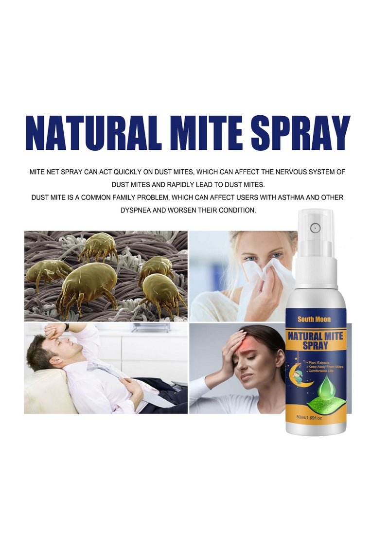SOUTH MOON - South Moon Mite Net Spray Home Mite Removal Indoor Environment Bed Sheet Clothes Mite Removal Spray - Image 1