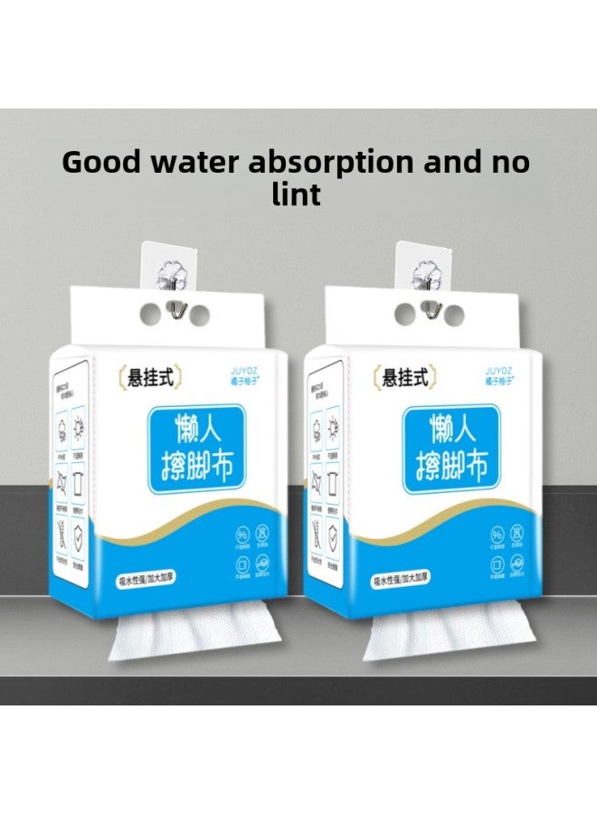 Hanging Disposable Foot Wipe Cloth Extra Thickened Dry And Wet Dual-purpose Foot Wipe Paper For Lazy People Foot Wipe Cloth Absorbent-Specifications:15*20 (200g) - Image 3