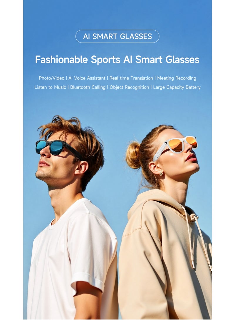 Smart Glasses with 2MP Camera, 5GHz WiFi, Bluetooth, and Music Playback, IP6X Waterproof - Image 4