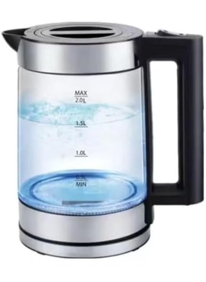 JAMAKY JMK9510 2L Double Electric Kettle with 800ml Teapot and Anti-Heat Filter Handles - Image 2