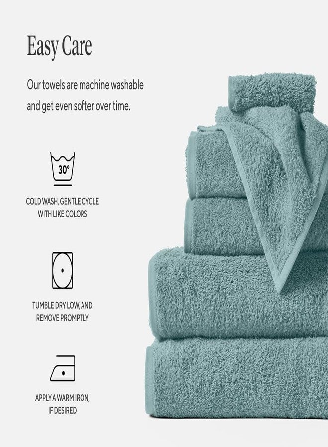 Coyuchi Air Weight Organic Towels, Bath Towel - Shadow (27" x 54") - Image 5