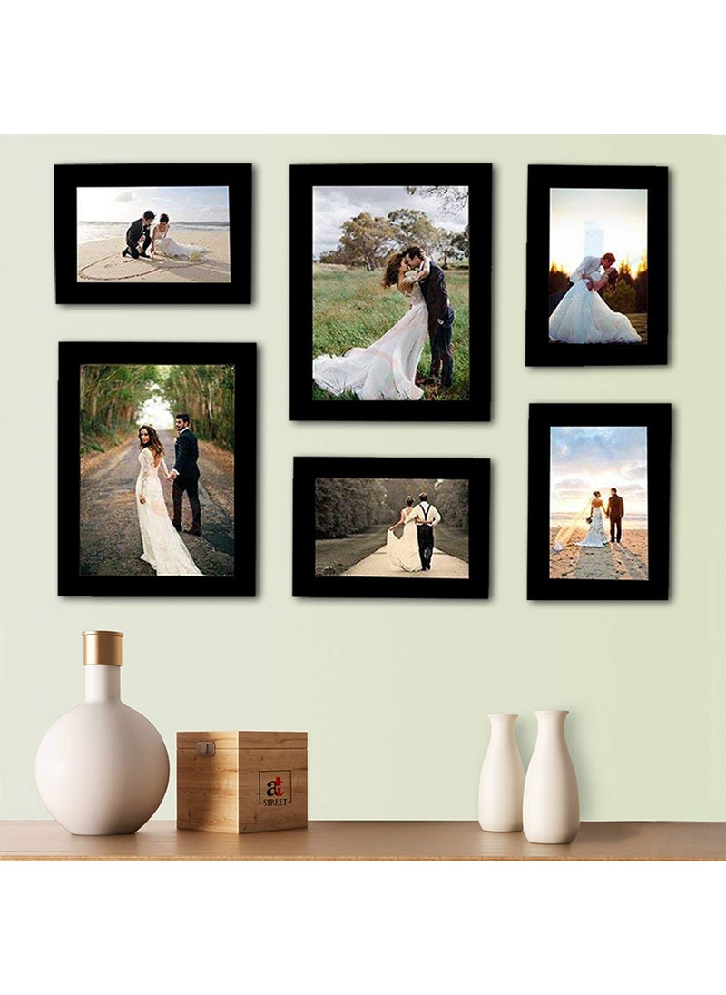 Art Street Art Street Decorous black wall photo frames- set of 6 individual photo frames  - Image 1