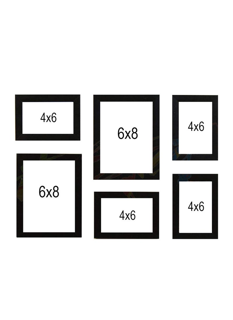 Art Street Art Street Decorous black wall photo frames- set of 6 individual photo frames  - Image 2