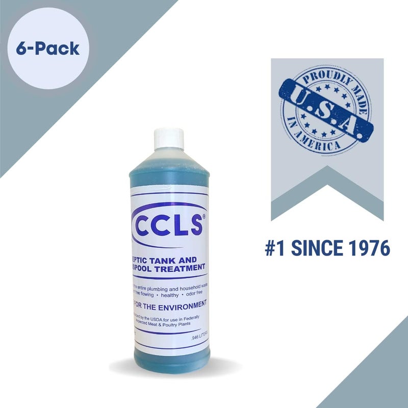 ccls Septic Tank and Cesspool Treatment Additive/Organic Enzyme Producing Bacteria/Non-Toxic/Non-Hazardous/Non-Corrosive (6-Quarts) - Image 3