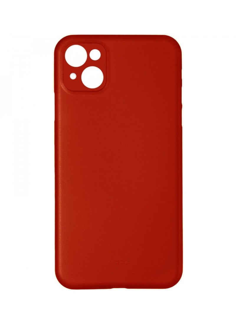 K-Doo - Air Skin Case Ultra Slim Back Cover Skin for iphone 13 Frosted Anti Slip Full Coverage Red - Image 1