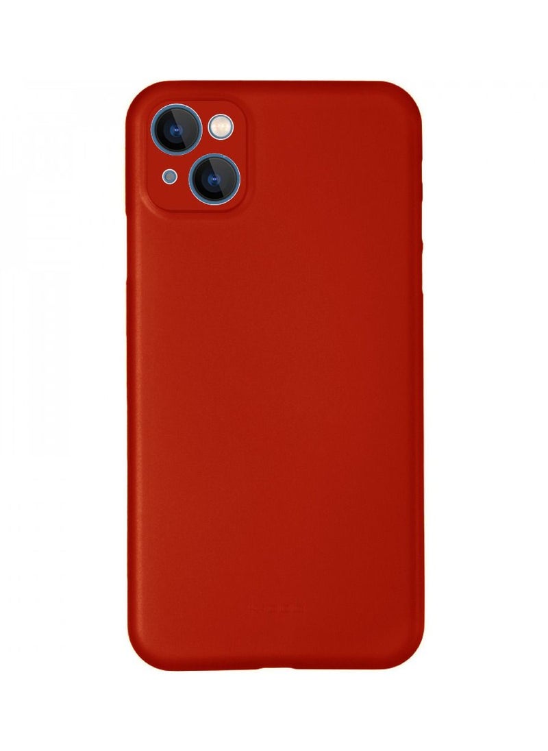 K-Doo - Air Skin Case Ultra Slim Back Cover Skin for iphone 13 Frosted Anti Slip Full Coverage Red - Image 1