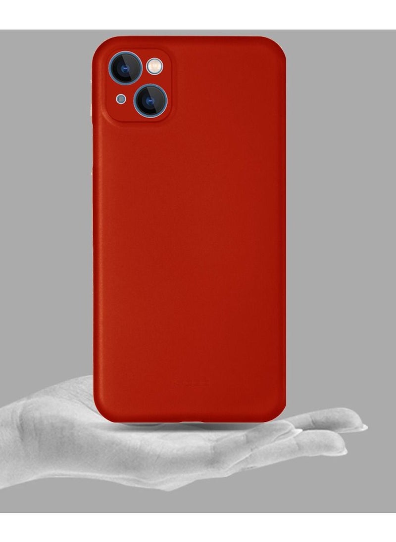 K-Doo - Air Skin Case Ultra Slim Back Cover Skin for iphone 13 Frosted Anti Slip Full Coverage Red - Image 1