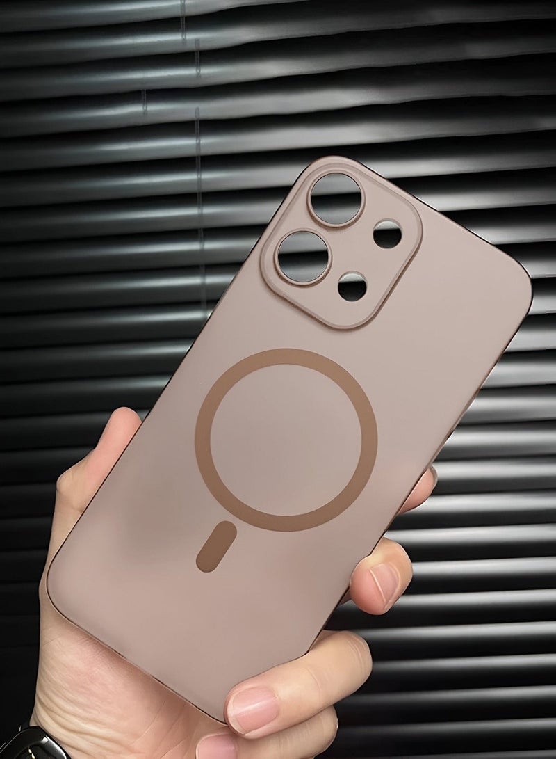 Wtech OnePlus 13T 5G 2025 Syndee Series Hybrid Translucent Magsafe with Magnetic Charging Raised Camera Lips Elegant Look Case Cover - Peach Pink - Image 1