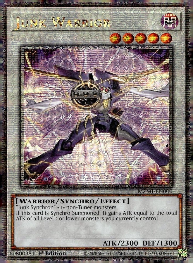 Yu-Gi-Oh! Junk Warrior (Quarter Century Secret Rare) - MZMI-EN000 - Quarter Century Secret Rare - 1st Edition