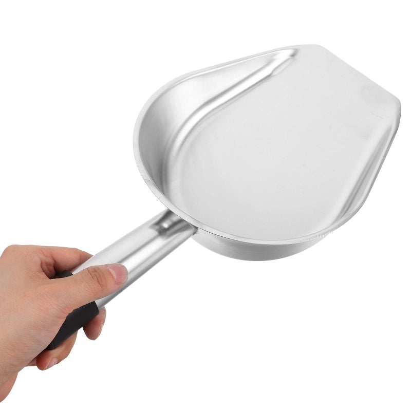 Stainless Steel Narrow Mouth Handheld Dustpan Compact Desktop Trash Shovel for Home Kitchen Cleaning - Image 4