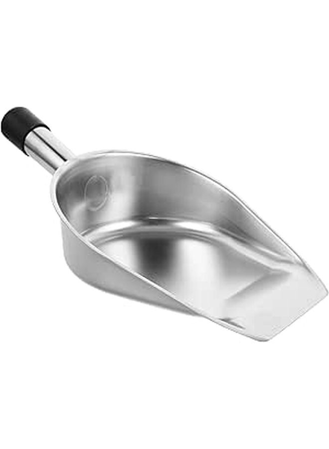 Stainless Steel Narrow Mouth Handheld Dustpan Compact Desktop Trash Shovel for Home Kitchen Cleaning - Image 1