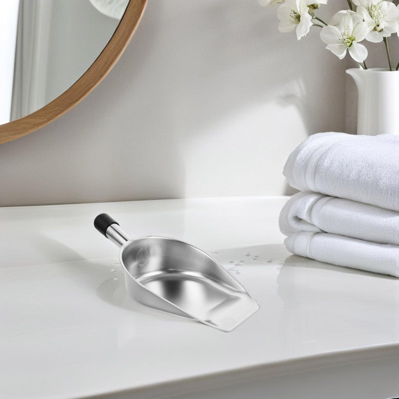 Stainless Steel Narrow Mouth Handheld Dustpan Compact Desktop Trash Shovel for Home Kitchen Cleaning - Image 5
