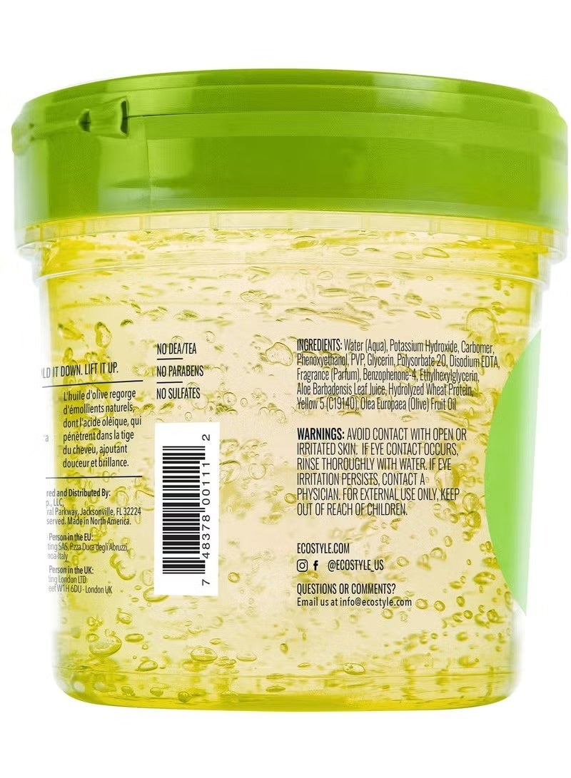 Eco Style Olive Oil Hair Gel Alcohol-Free with Shine & Moisture – 473ml - Image 2