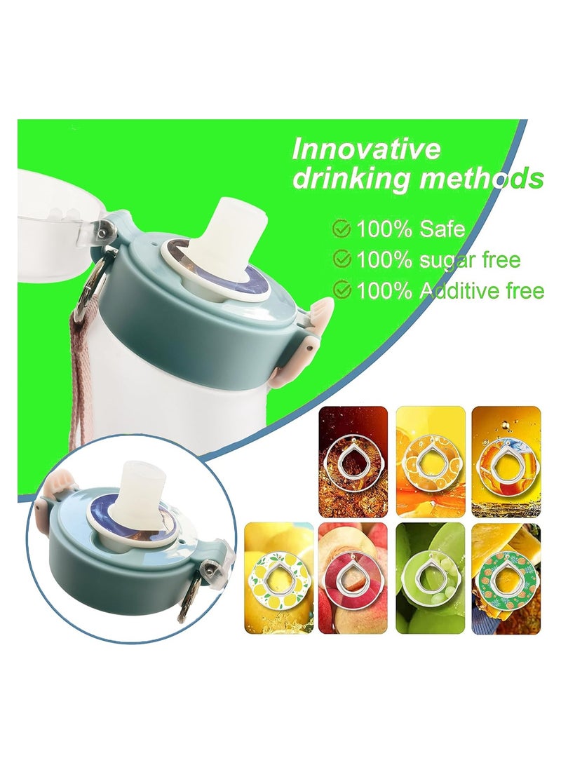 SOLARAE Fruit Fragrance Pods for Water Bottle, Fruit Fragrance Rings Scent Pods, Portable 0 Sugar Water Cup Scented Pods, Water Bottle Scented Accessory for Daily Exercise Boost Drinking Water (6 Flavors) - Image 3