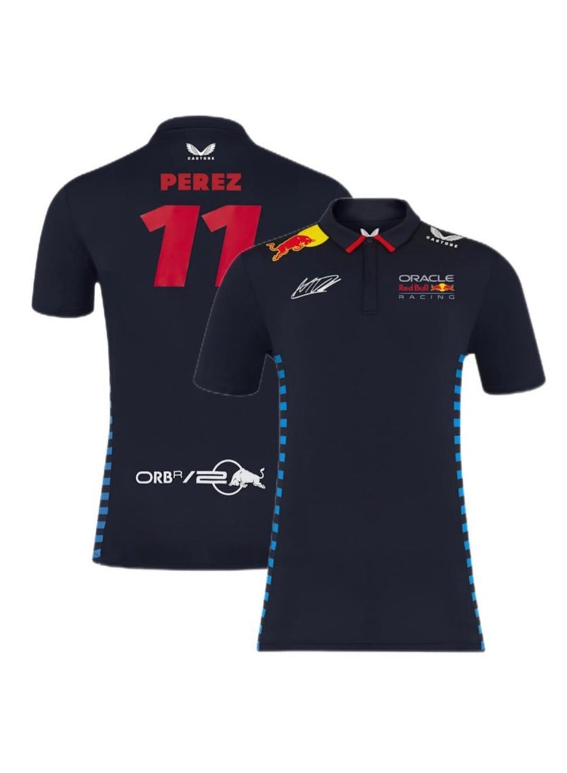 Generic Custom Racing Polo Shirt – Breathable Quick-Dry Short Sleeve Top for F1, Motorcycle & Off-Road Sports  - Image 1