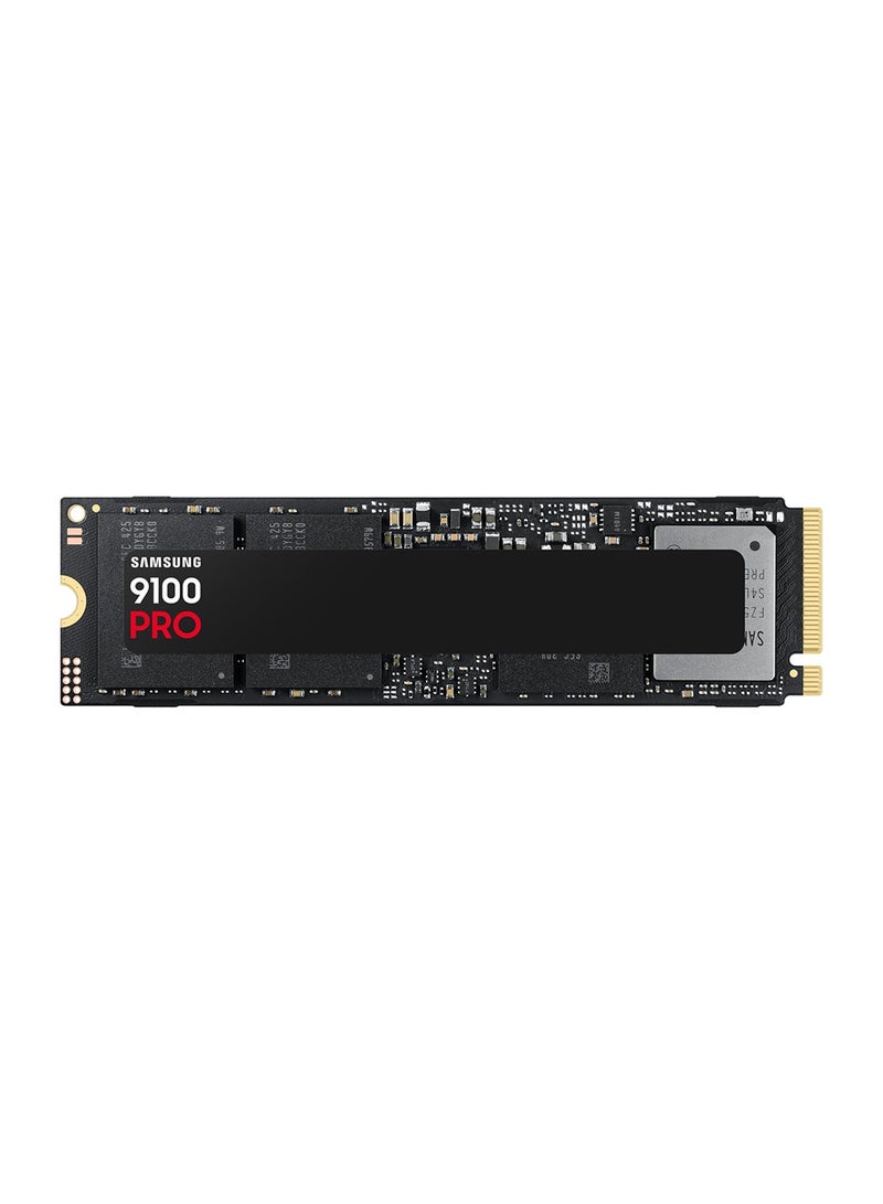 سامسونج 9100 برو NVMe M.2 SSD، 1 تيرابايت، PCIe 5.0، 14,700 ميجابايت/ثانية قراءة، 13,300 ميجابايت/ثانية كتابة، SSD داخلي للألعاب، تحرير الفيديو والذكاء الاصطناعي، أسود، MZ-VAP1T0BW - Image 1