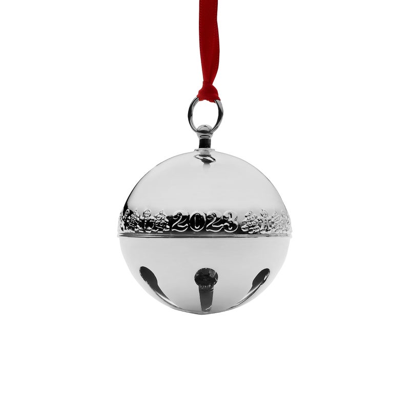 Wallace 2023 Silver Plated Sleigh Bell Ornament  53rd Edition - Image 1