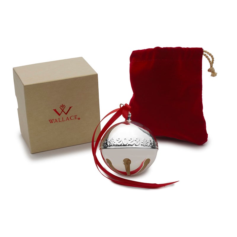 Wallace 2023 Silver Plated Sleigh Bell Ornament  53rd Edition - Image 3