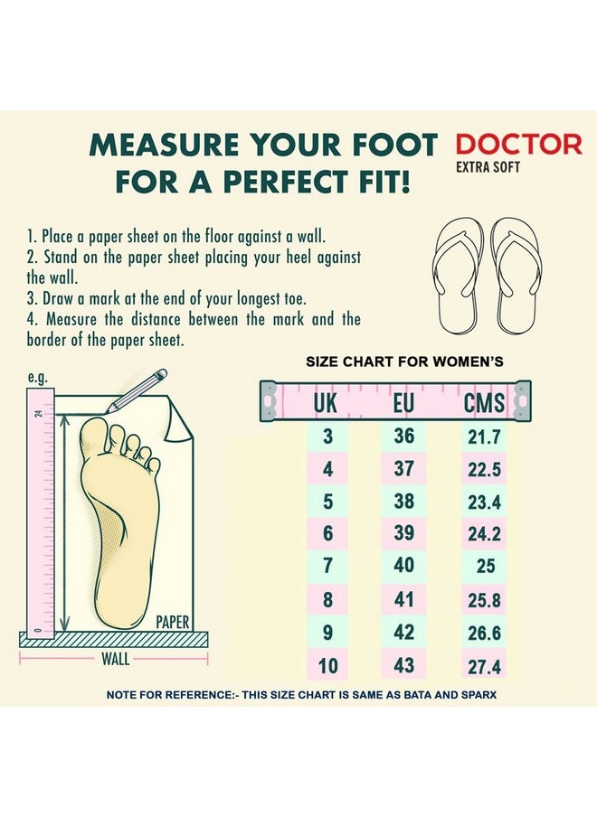 DOCTOR EXTRA SOFT - DOCTOR EXTRA SOFT Chappal Care Orthopaedic and Diabetic Comfort Doctor Flip-Flop and House Slipper's for Women's OR-D-18-Black Pink-7 UK - Image 1