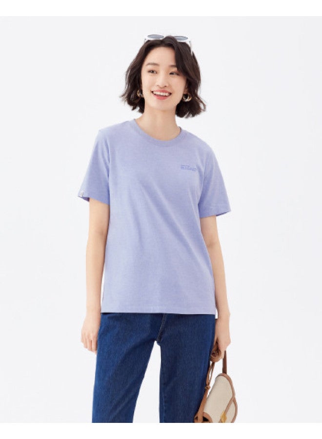 purcotton Summer Women'S Short-Sleeve Cotton T-Shirt: Stay Cool And Comfortable All Season, Versatile And Practical - Image 1