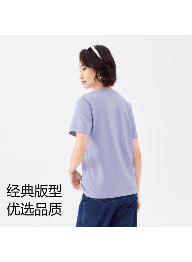 purcotton Summer Women'S Short-Sleeve Cotton T-Shirt: Stay Cool And Comfortable All Season, Versatile And Practical - Image 4