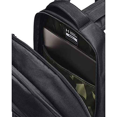 Under Armour Unisex-Adult Hustle 5.0 Backpack , (017) Black / Black / Red , One Size Fits All - Image 3