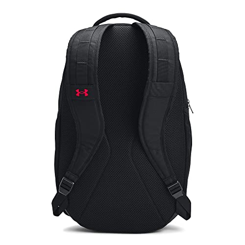 Under Armour Unisex-Adult Hustle 5.0 Backpack , (017) Black / Black / Red , One Size Fits All - Image 2