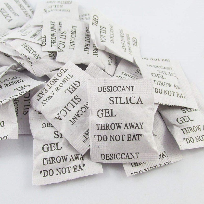 Elysian Silica Gel Pouch Moisture Absorber For Wardrobe Storage Compartment Kitchen Cabinets Almirah Shoe Rack Bathroom Uses Gel Desiccant Packs Of 1 Kg Each Pouch 1 Gram - Image 1