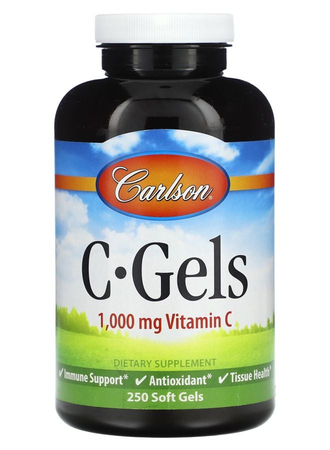 Carlson C-Gels Vitamin C 1000 mg 250 Soft Gels - Image 1