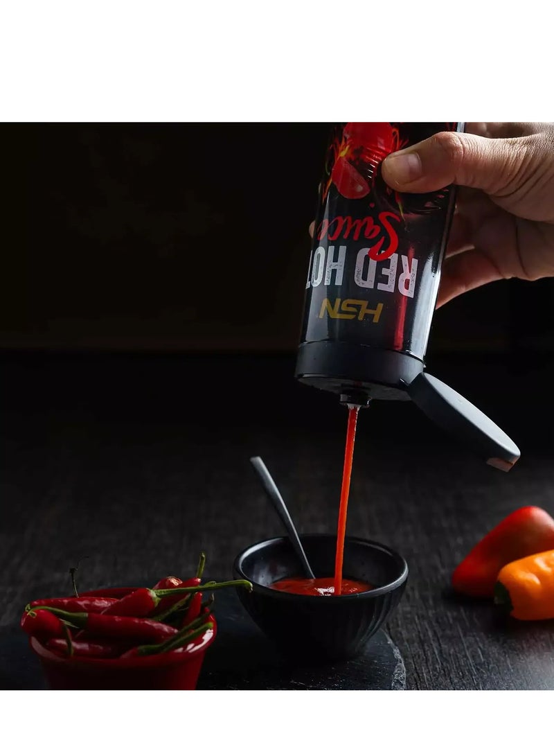 HSN LOW CALORIE SPICY 'RED HOT' SAUCE - 350g - Image 2