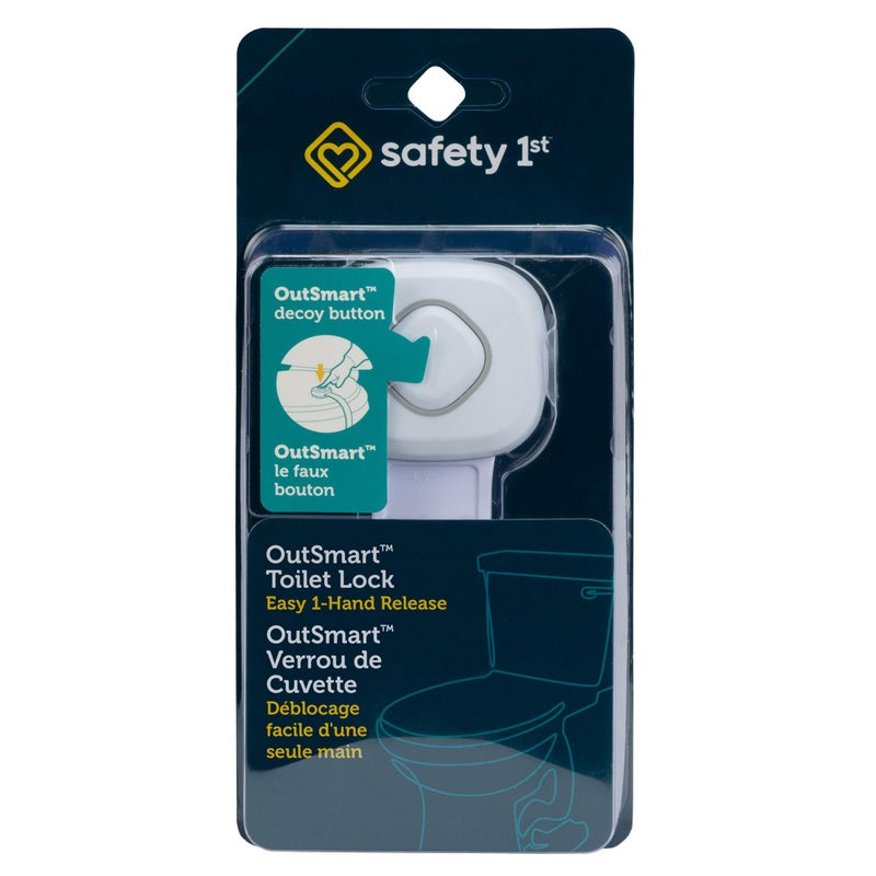 Safety 1st OutSmart Toilet Lock White 1 Count Pack of 1