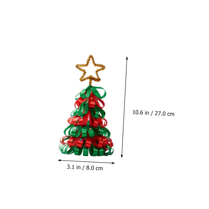 Soft Cloth Christmas Tree Decoration Kit Handmade Festive Table Ornament Creative Craft - Image 3