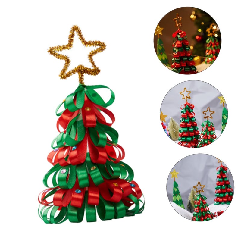 Soft Cloth Christmas Tree Decoration Kit Handmade Festive Table Ornament Creative Craft - Image 4