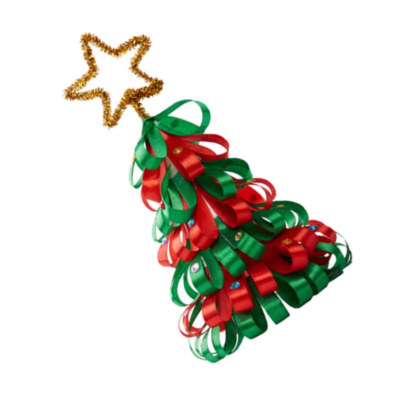 Soft Cloth Christmas Tree Decoration Kit Handmade Festive Table Ornament Creative Craft - Image 2