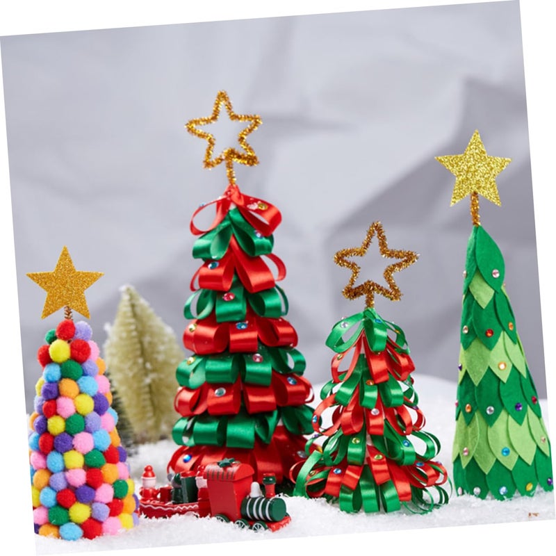 Soft Cloth Christmas Tree Decoration Kit Handmade Festive Table Ornament Creative Craft - Image 5