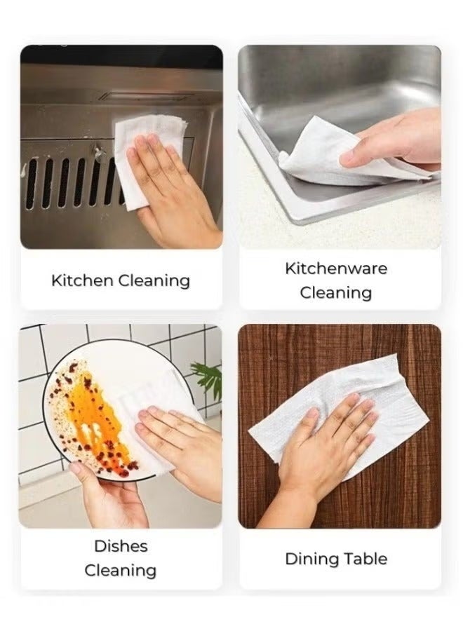 80pcs Strong Decontamination Kitchen Cleaning Wipes Degreasing Kitchen Wipes - Image 2