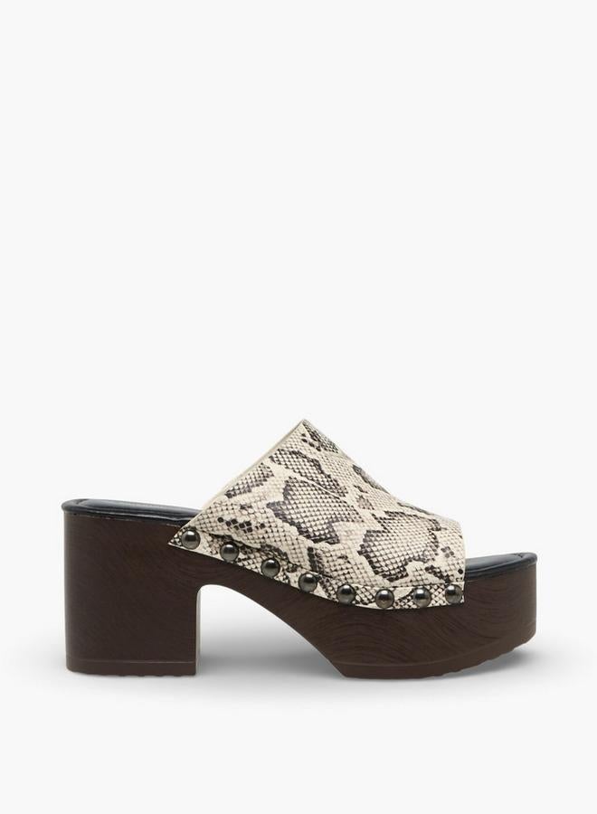 Surestep Women Stud Embellished Platform Heel Sandals - Image 3