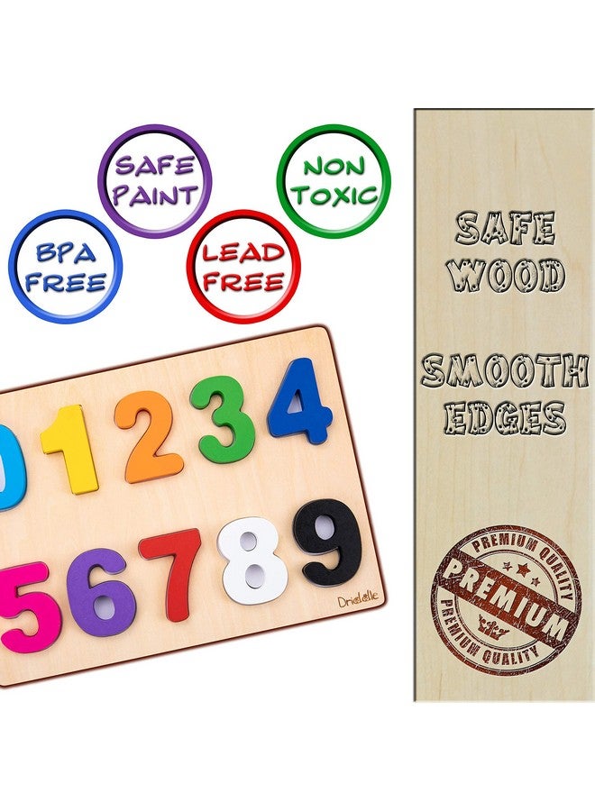 Driddle Magnetic Wooden Educational Number Puzzle - Learn Numbers & Color Recognition Toy - Toddler Preschool Game - Kids Montessori Education - Image 2