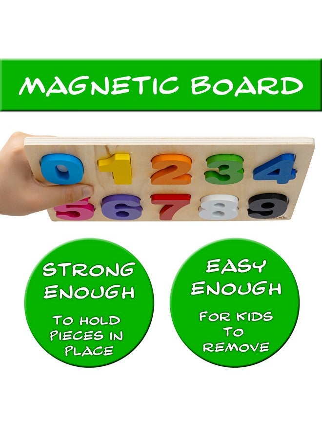 Driddle Magnetic Wooden Educational Number Puzzle - Learn Numbers & Color Recognition Toy - Toddler Preschool Game - Kids Montessori Education - Image 3
