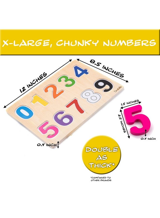 Driddle Magnetic Wooden Educational Number Puzzle - Learn Numbers & Color Recognition Toy - Toddler Preschool Game - Kids Montessori Education - Image 5