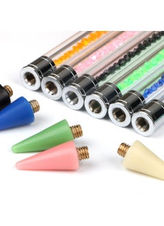 Generic Dual-Tip Nail Art Dotting Pen Tool Yellow (wax head) 