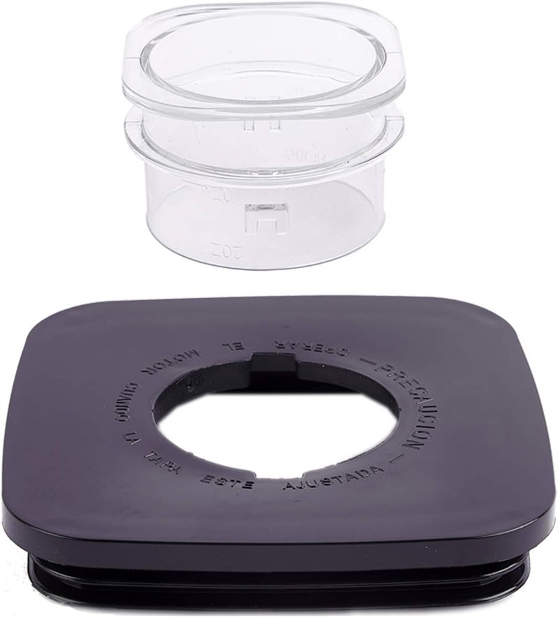 Timsec Replacement Blender Square Jar Lid 4903 and 4Packs Blender Gaskets Sealing O-Rings, 4" diameter Blender Cover with Removable Filler Cap Compatible with Oster and Osterizer Blenders 5 Cup Jar - Image 2